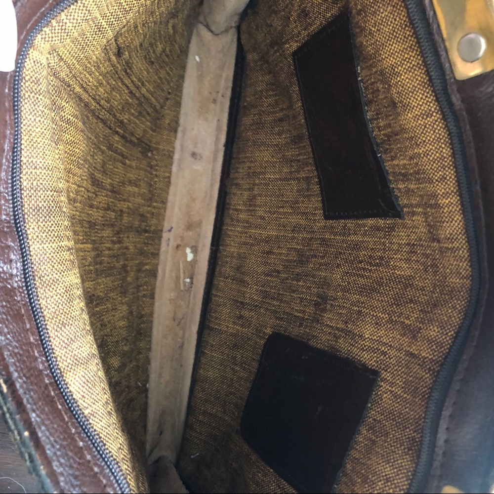 Vintage leather multiple pocket briefcases - Picture 2 of 7